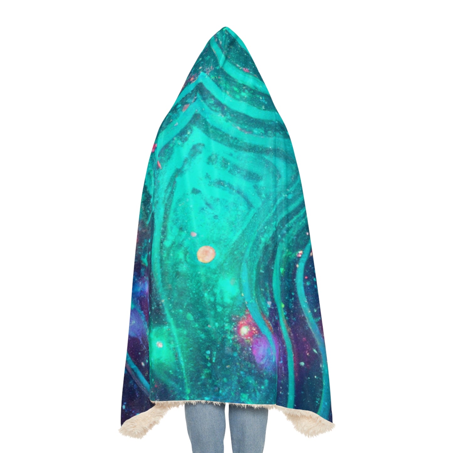 Neon DigiDreams - NEON Art Hooded Snuggle Blanket