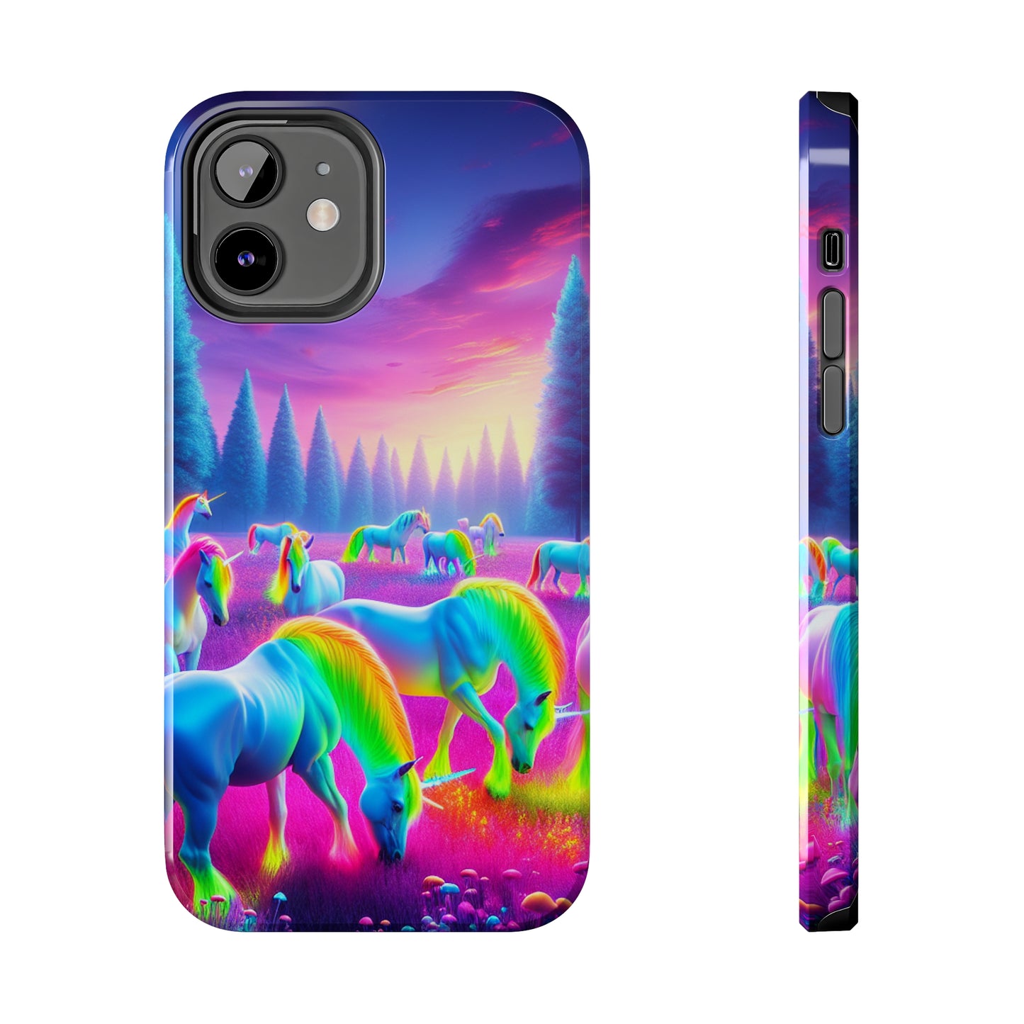 Neon Mystic Unicorns. NEON Unicorns Tough Phone Case