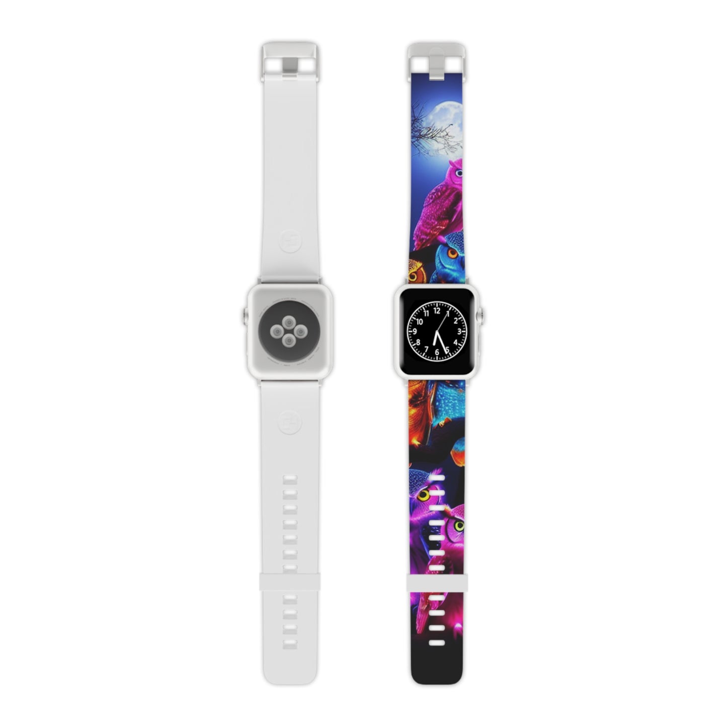 "Owletopia" - NEON Owls Iwatch Band