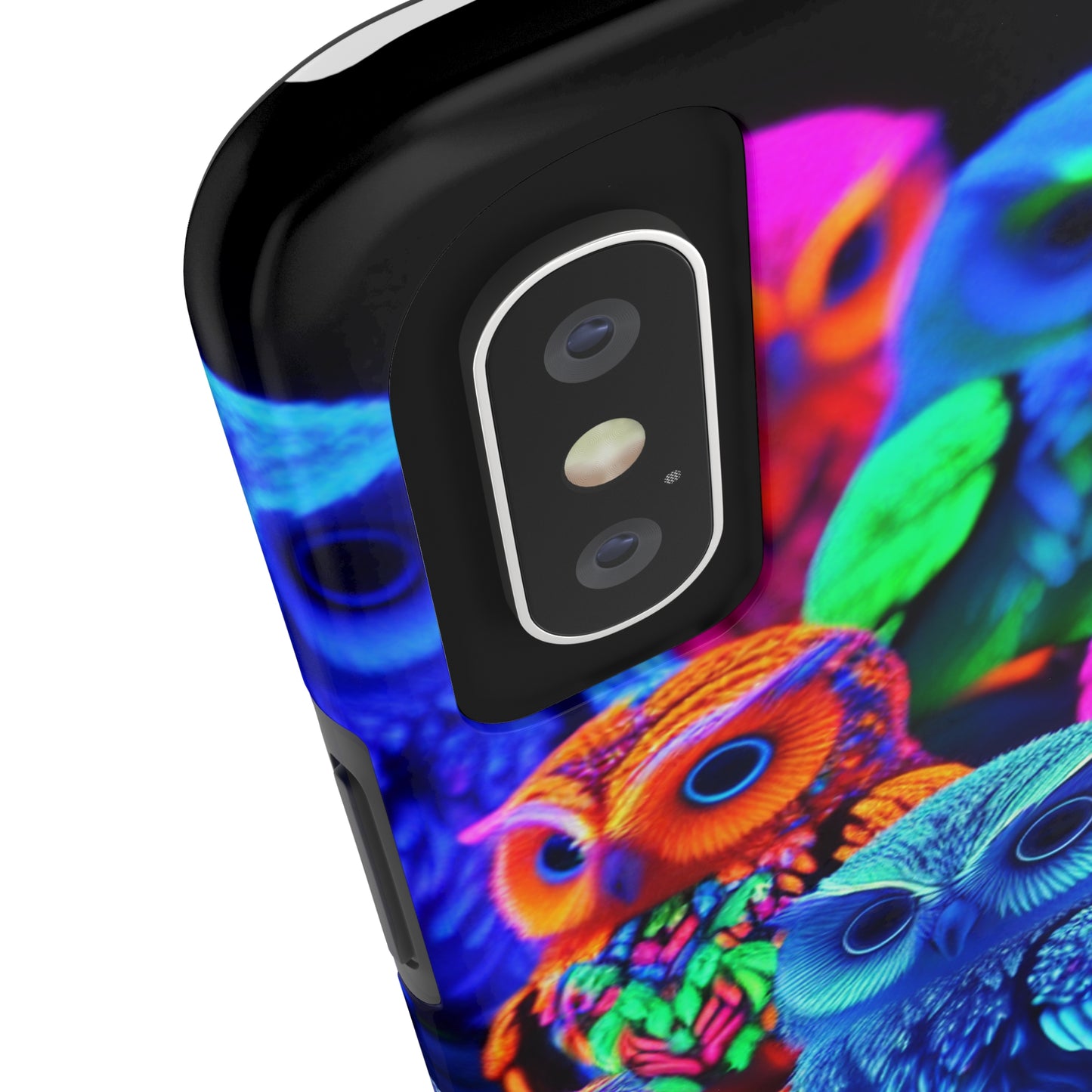 Neon Nocturne. NEON Owls Tough Phone Case