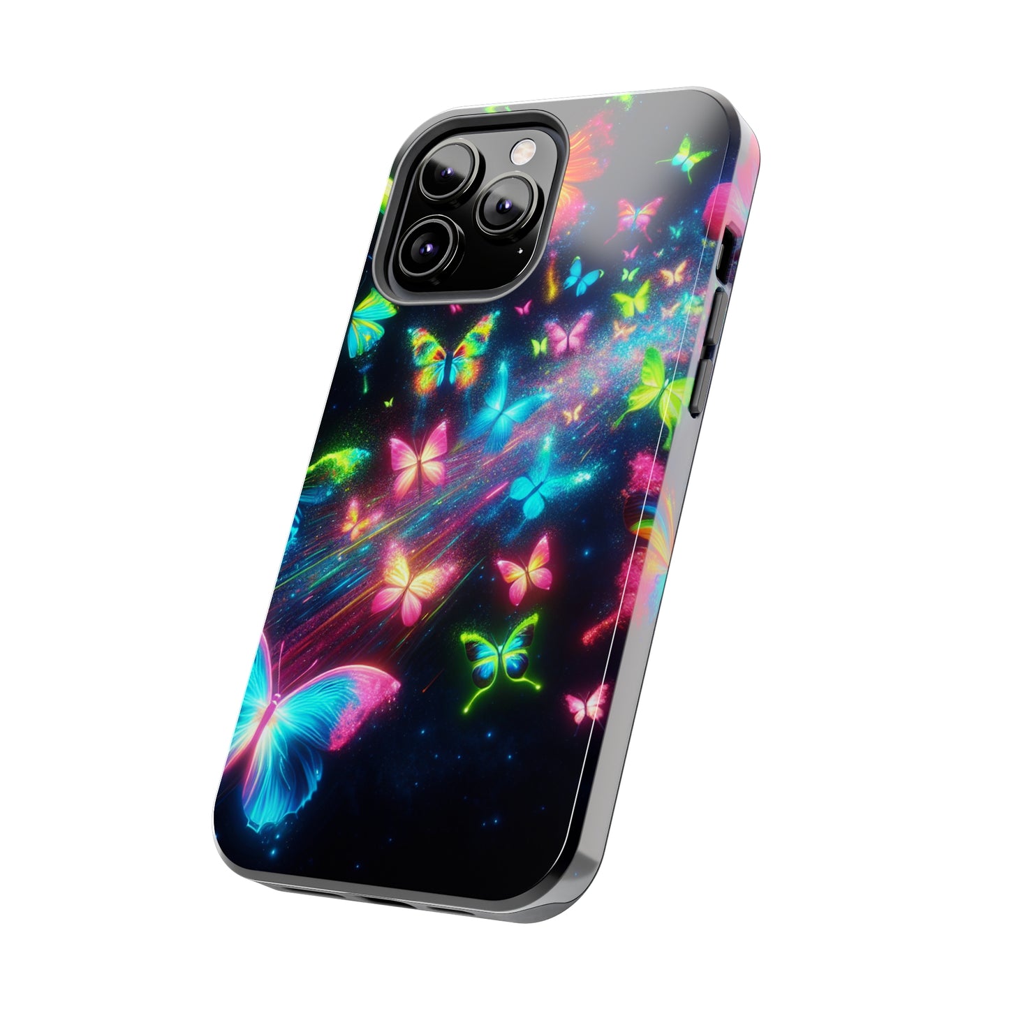 "Neon Swarm Splendour" NEON Butterflies Tough Phone Case