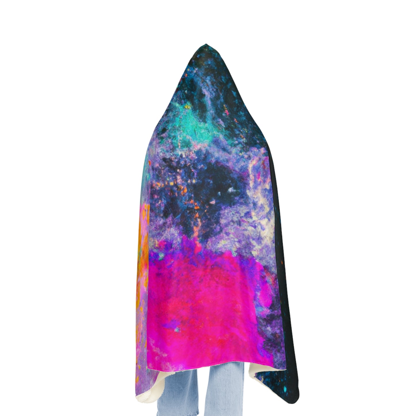 , and shapes
"Neon Splatterland" - NEON Infinity Patterns Art Hooded Snuggle Blanket