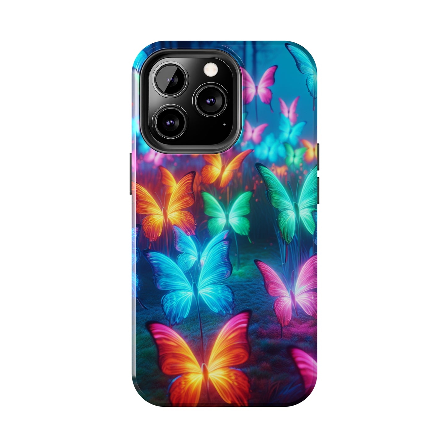 Neon Whispers. NEON Butterflies Tough Phone Case