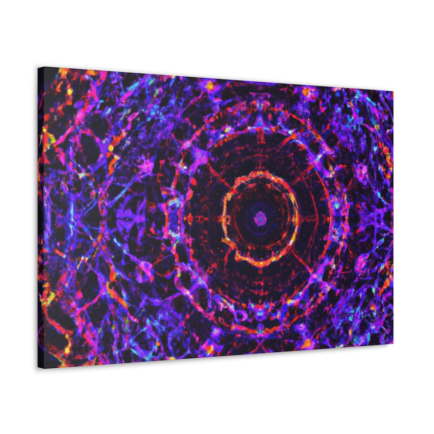 Cosmic Psychedelic Universe. Trippy Infinity Patterns Art Canvas