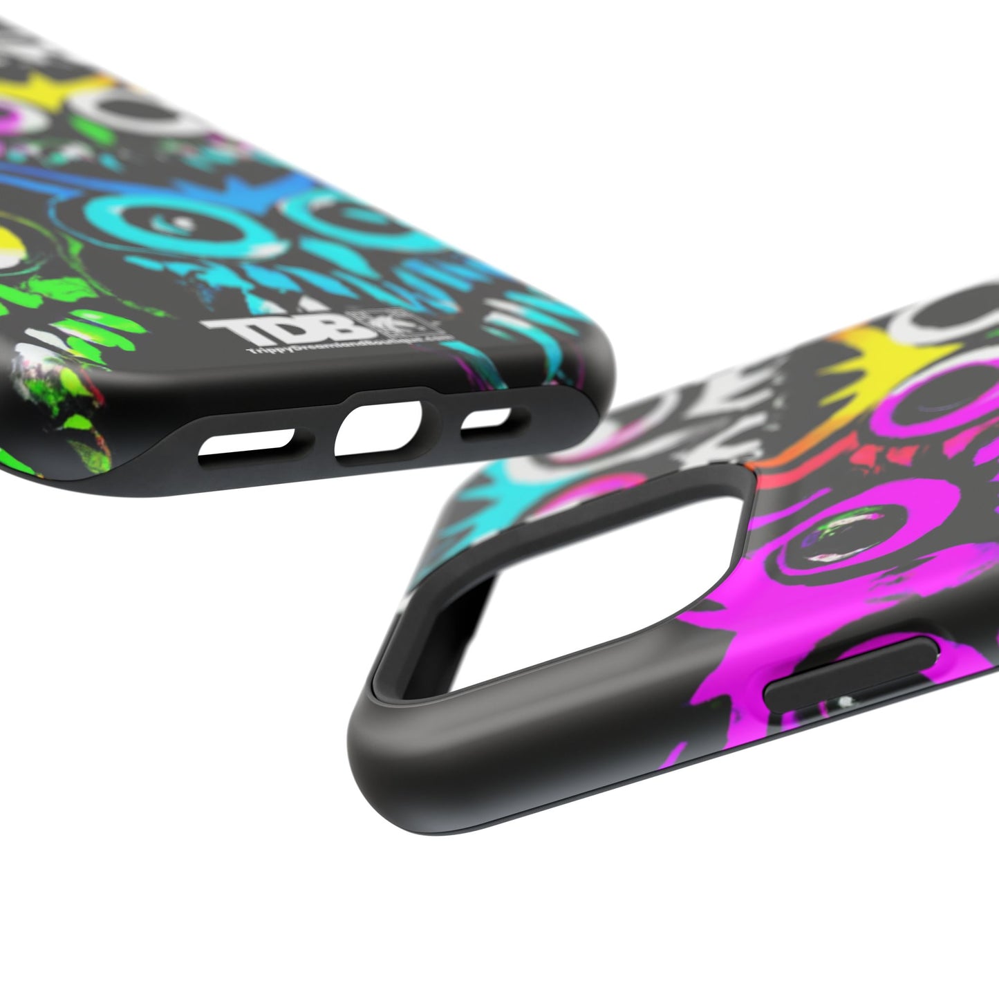 TDB iPhone Magnetic Tough Case - Psychedelic Rave Owl Design