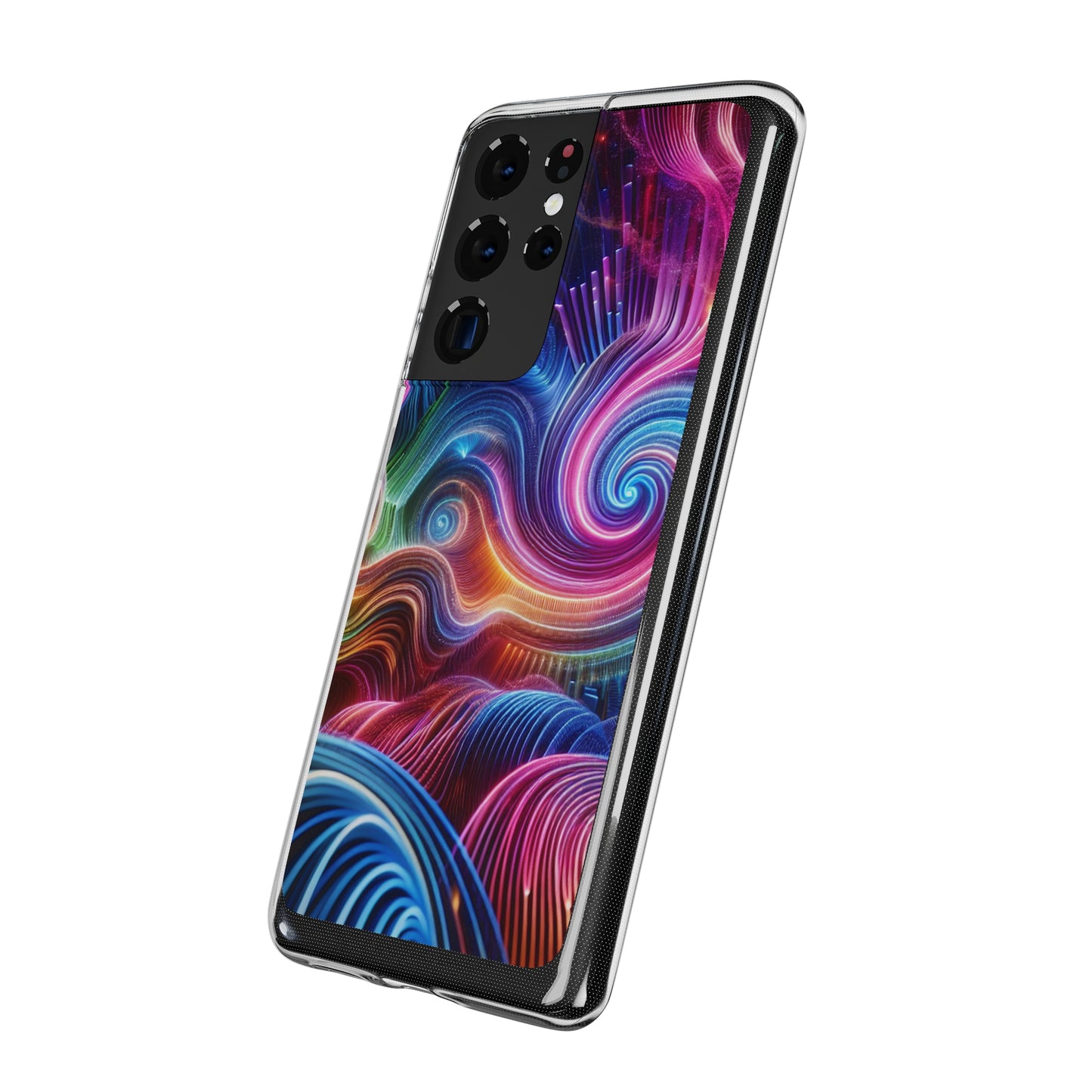 Neon Dreamscapes Infinity Patterns Art Polycarbonate Phone Case