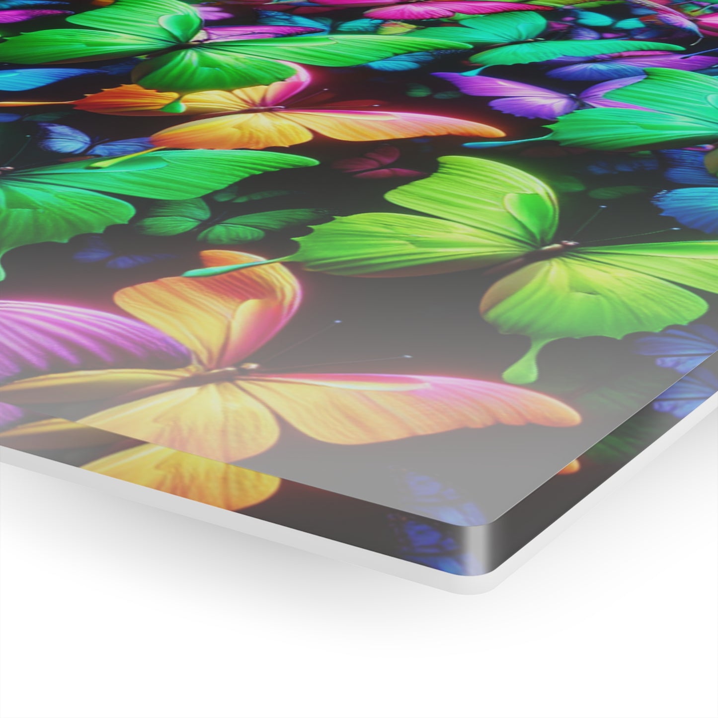 Neon Butterfly Splendor. NEON Butterflies Art 1/4" Glossy Acrylic Art