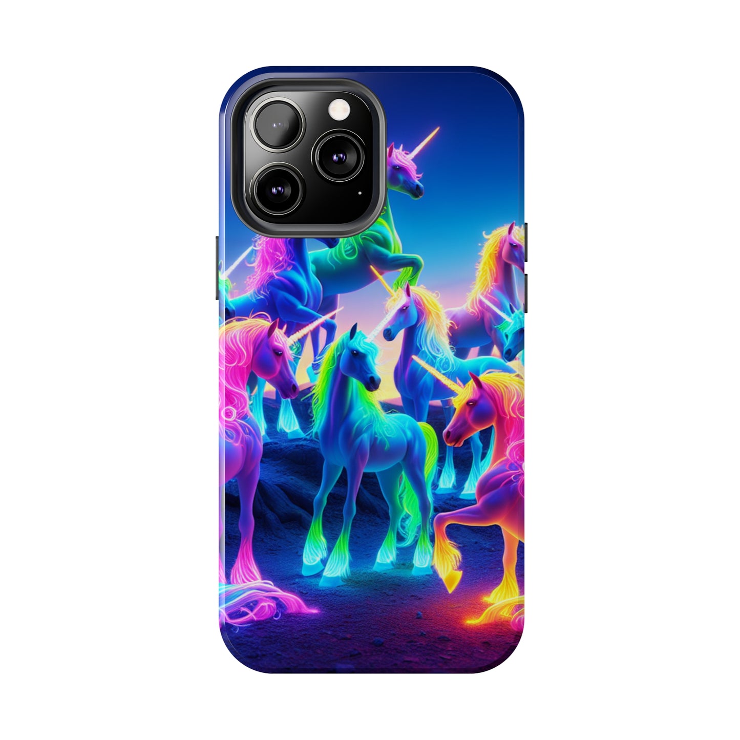 Neon Unicorn Spectacle. NEON Unicorns Tough Phone Case