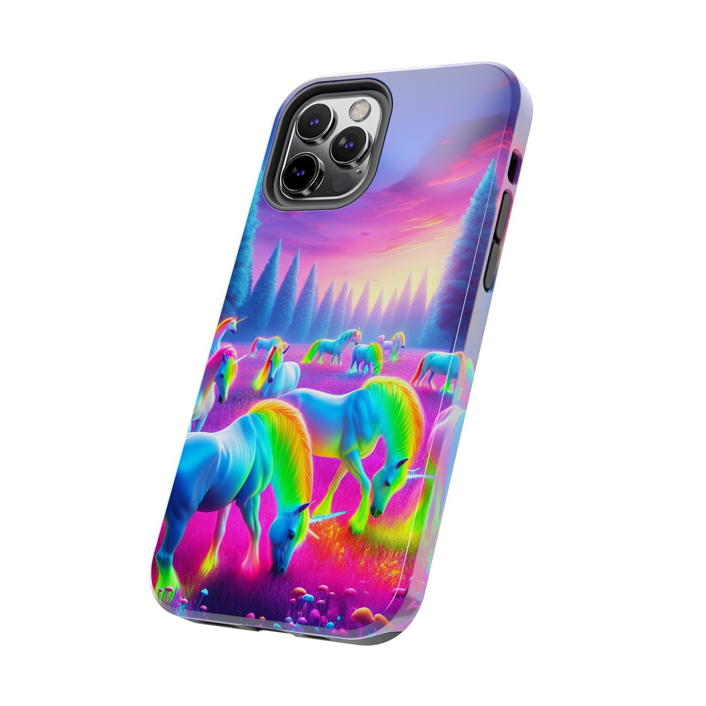Neon Mystic Unicorns. NEON Unicorns Tough Phone Case
