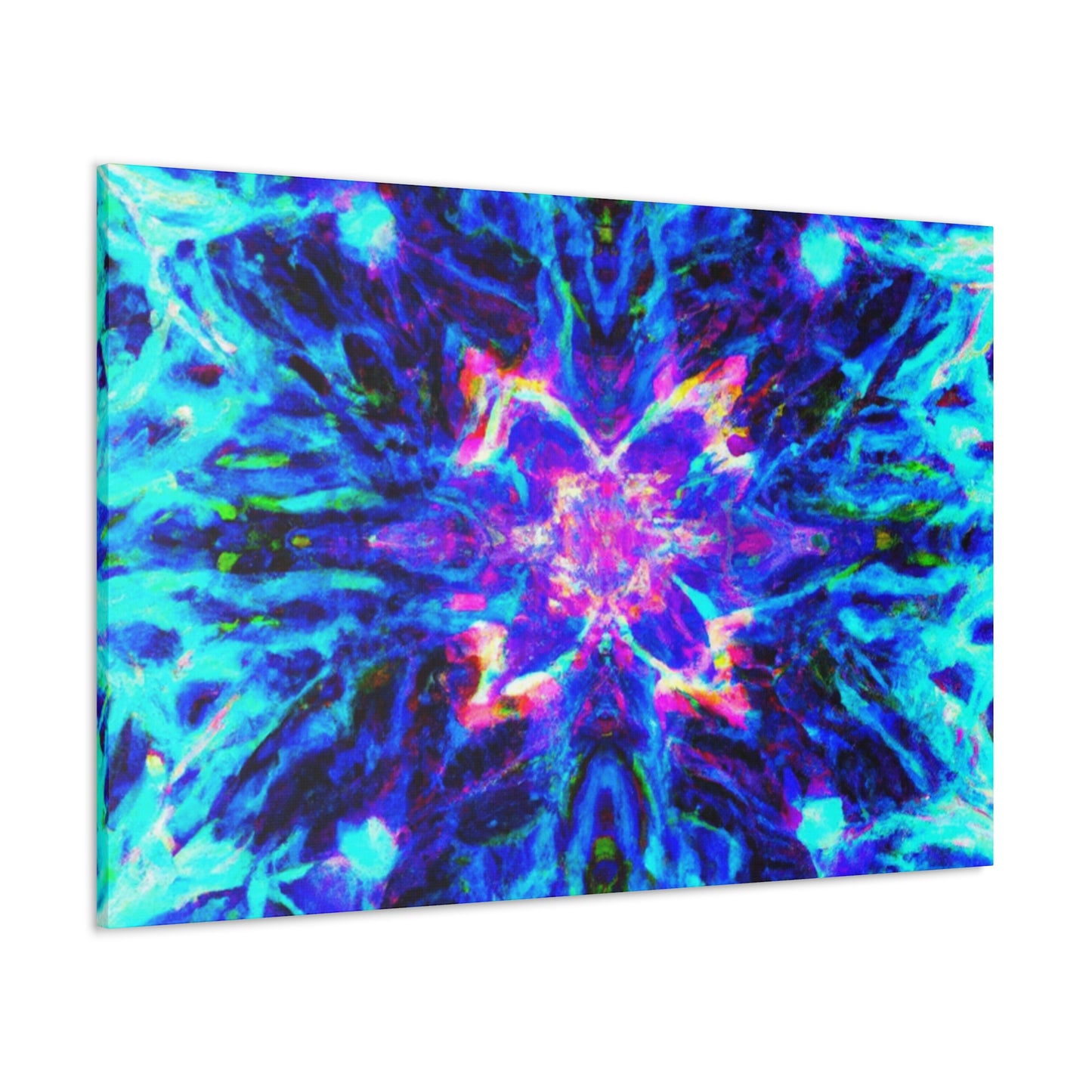 Neon Infinity Odyessy Trippy Infinity Patterns Art Canvas