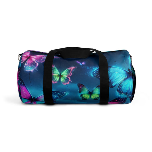 "Butterfly Nebula" - Neon Butterflies Duffle Bag