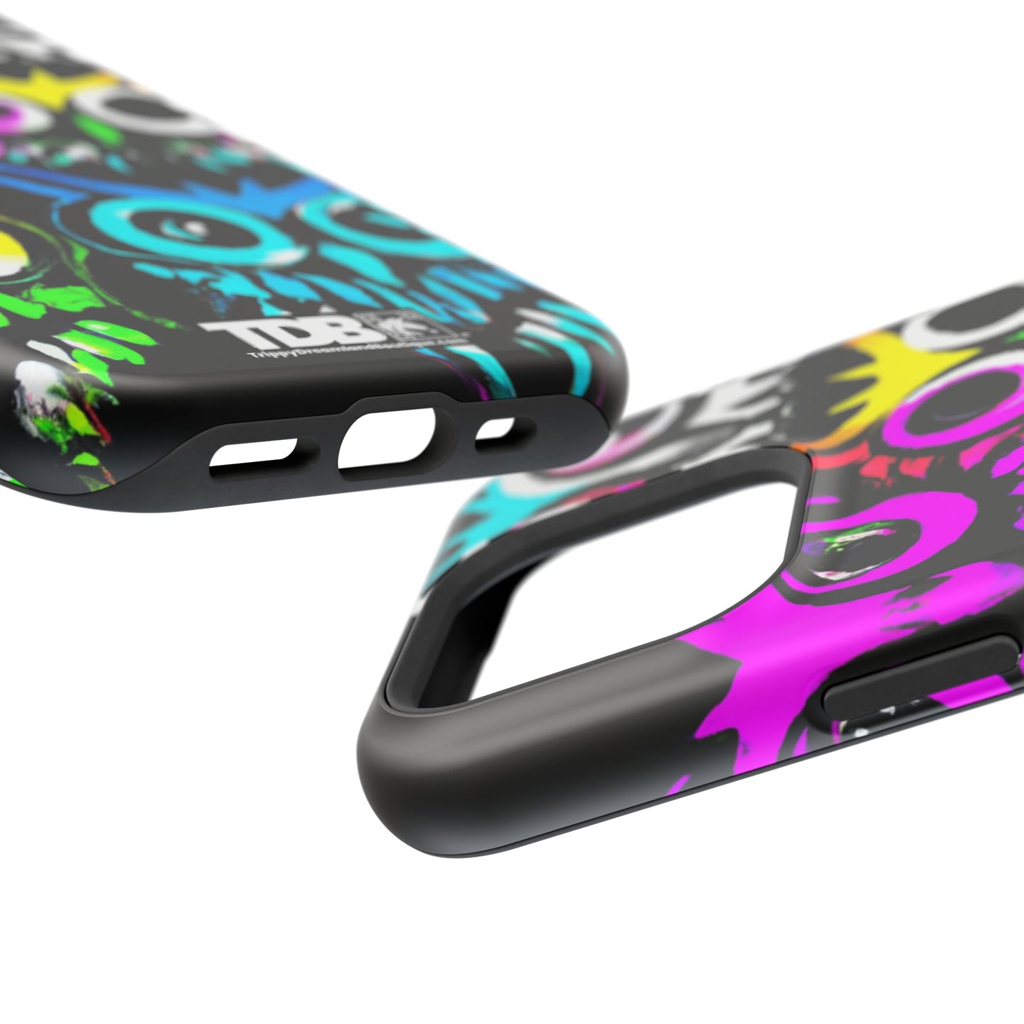 TDB iPhone Magnetic Tough Case - Psychedelic Rave Owl Design