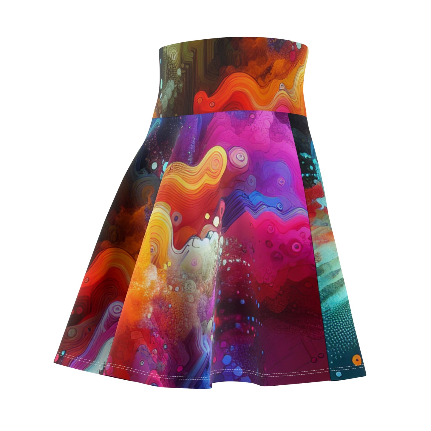 Giovanni da Verona - Trippy Infity Patterns Woman's Skater Skirt