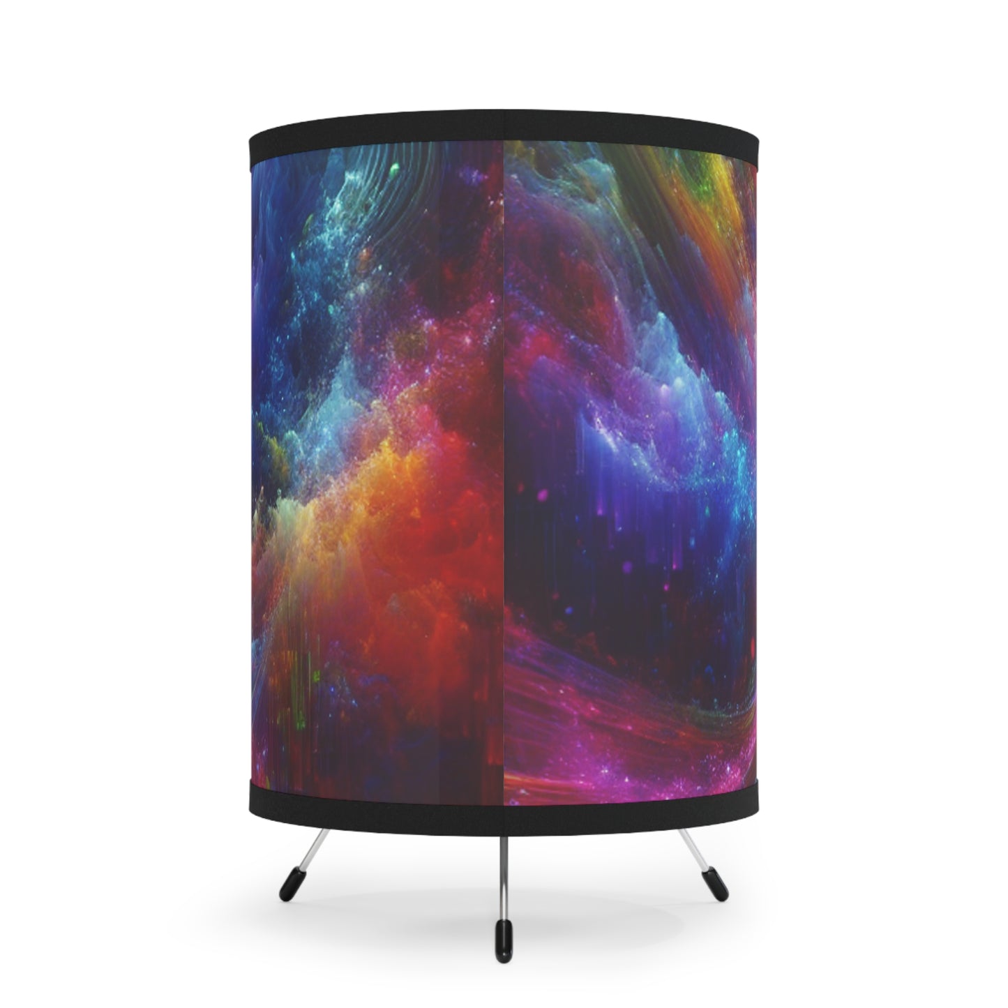 Frans van Hals - Trippy Infity Patterns Art Tripod Lamp