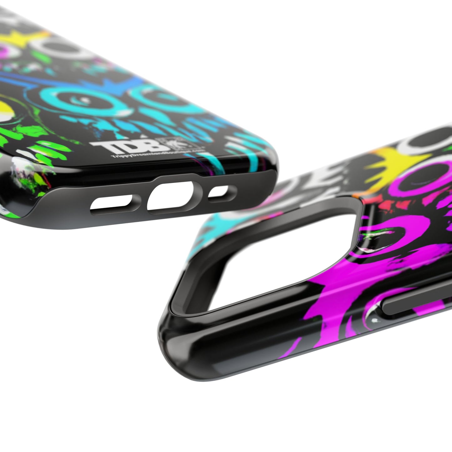 TDB iPhone Magnetic Tough Case - Psychedelic Rave Owl Design