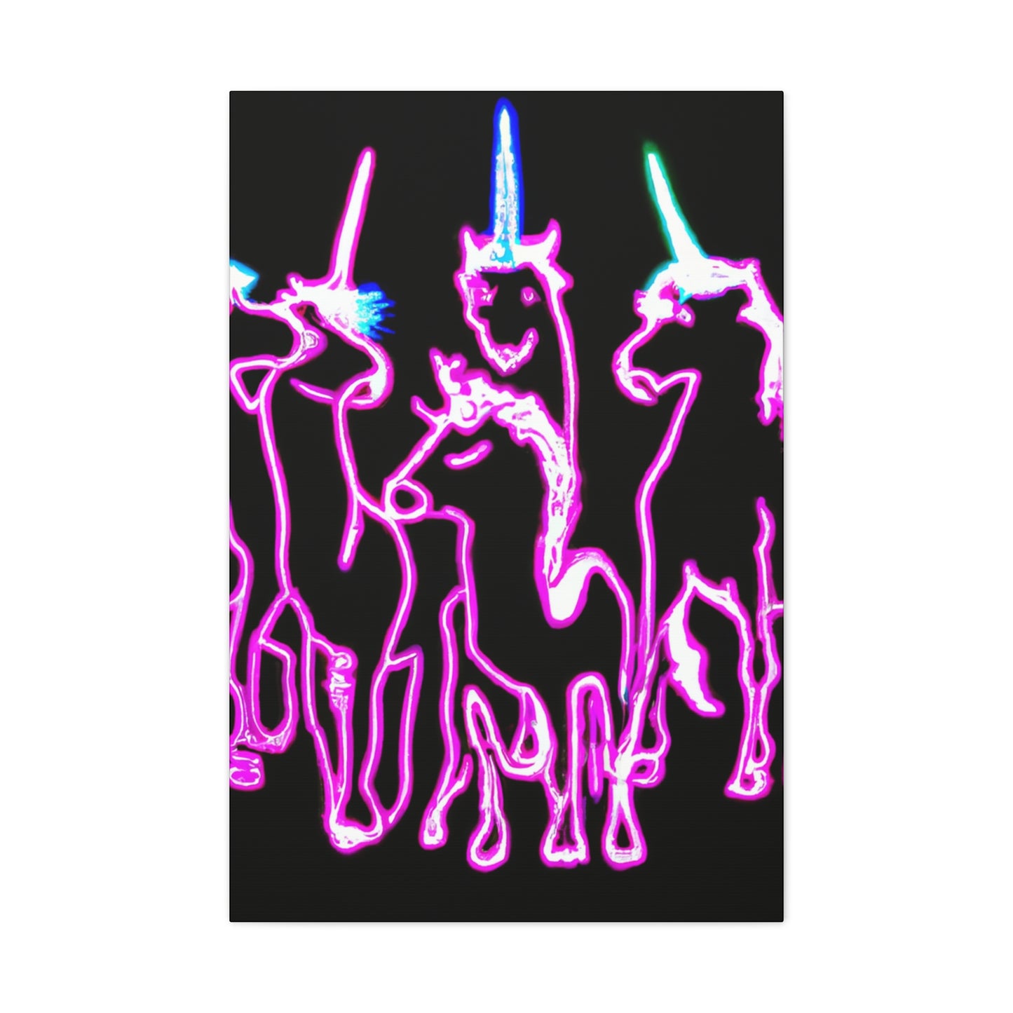 NeoNirvana. NEON Unicorns Art Canvas
