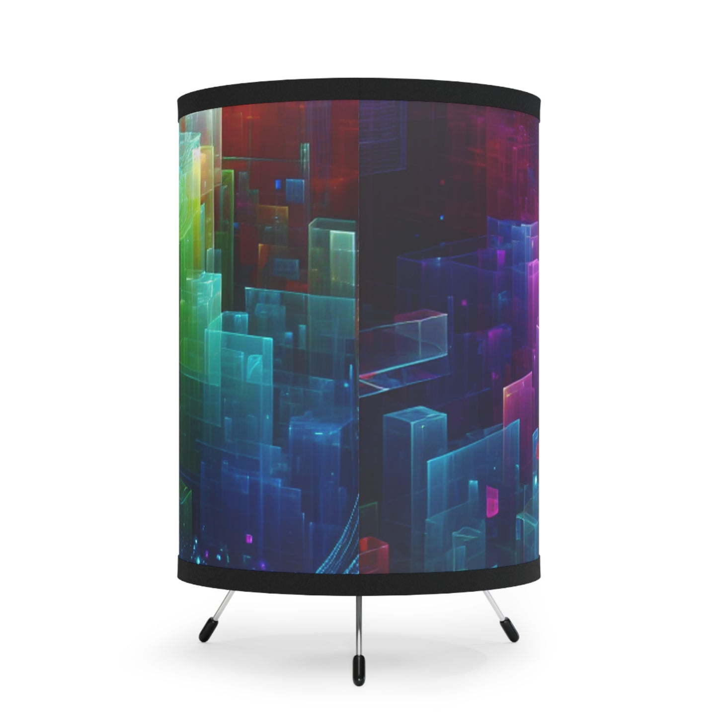 Jacopo da San Lorenzo - Trippy Infity Patterns Art Tripod Lamp