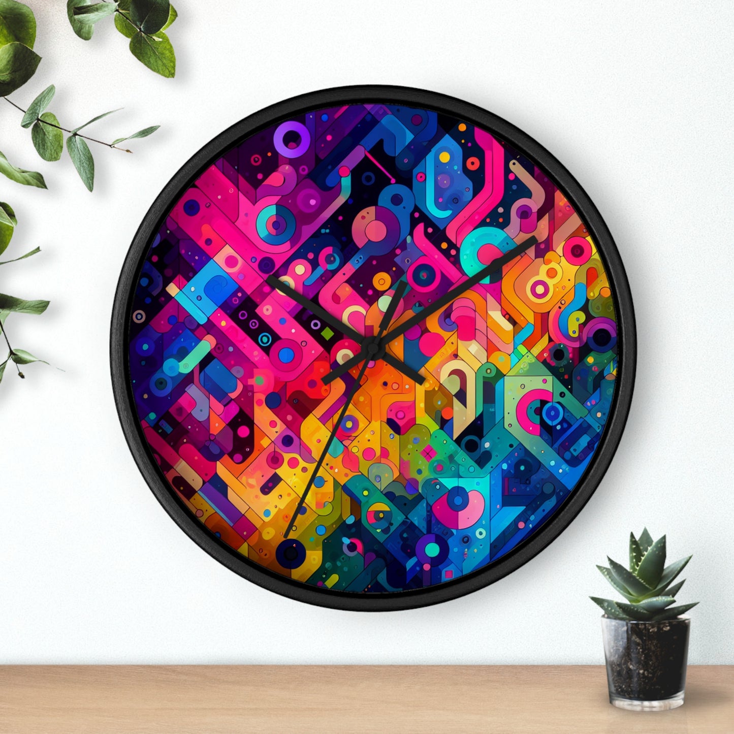 Jacopo di Gioioso - Trippy Infinity Patterns Wall Clock