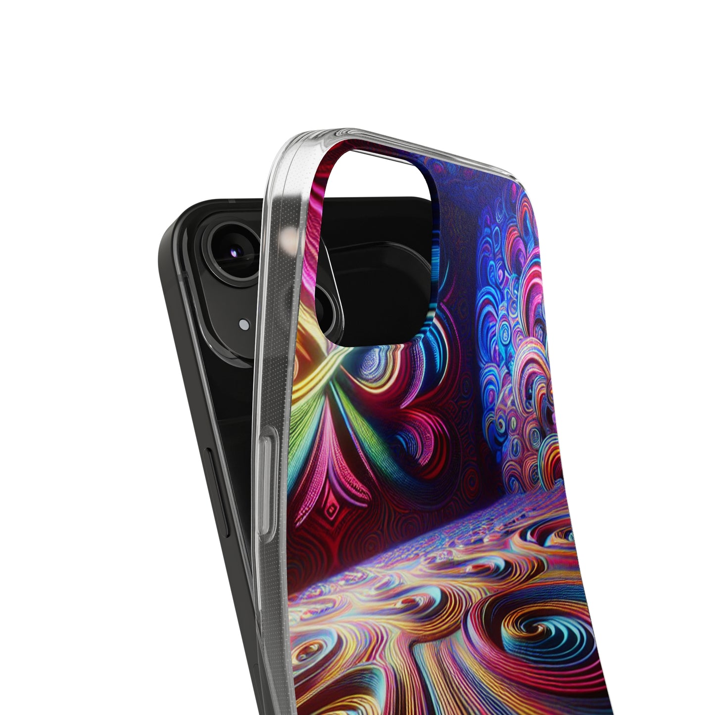 Vibin' Neon Infinity. Infinity Patterns Art Polycarbonate Phone Case