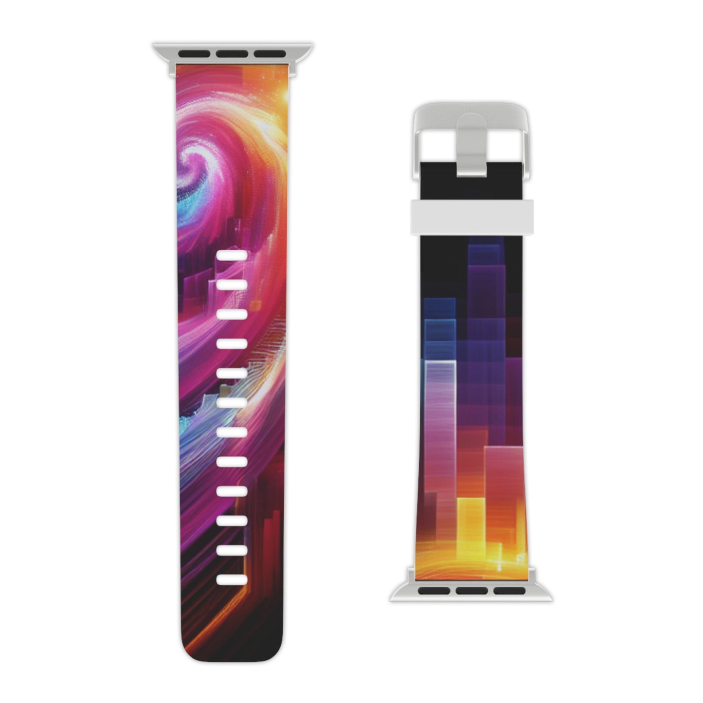 , and shapes
"Neon Pop Pixelation" - Trippy Infinity Patterns Iwatch Band