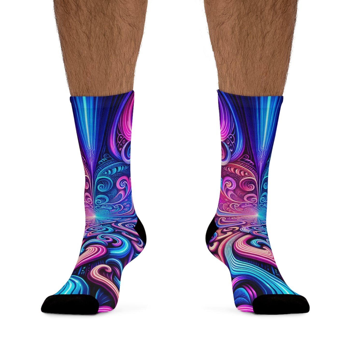 TDB Infinite Huescapes. Trippy Recycled Poly Socks