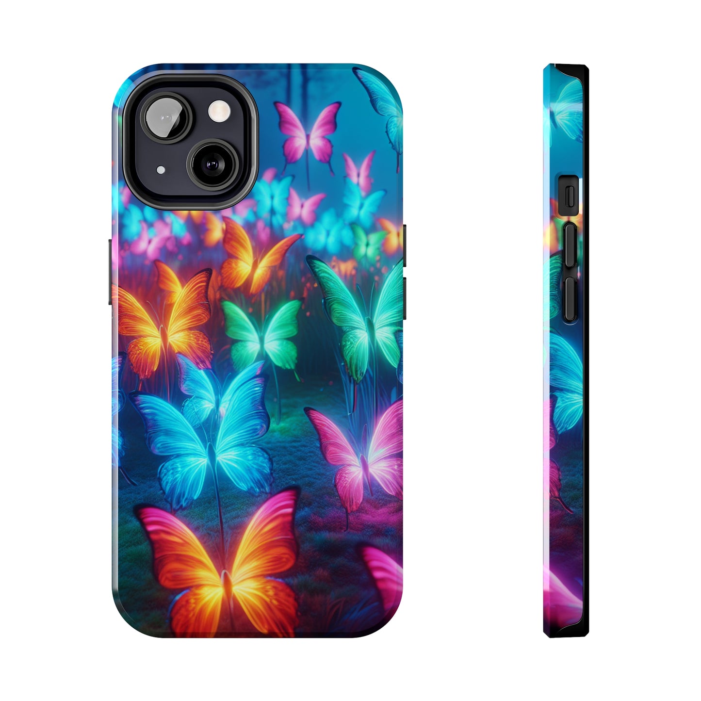 Neon Whispers. NEON Butterflies Tough Phone Case