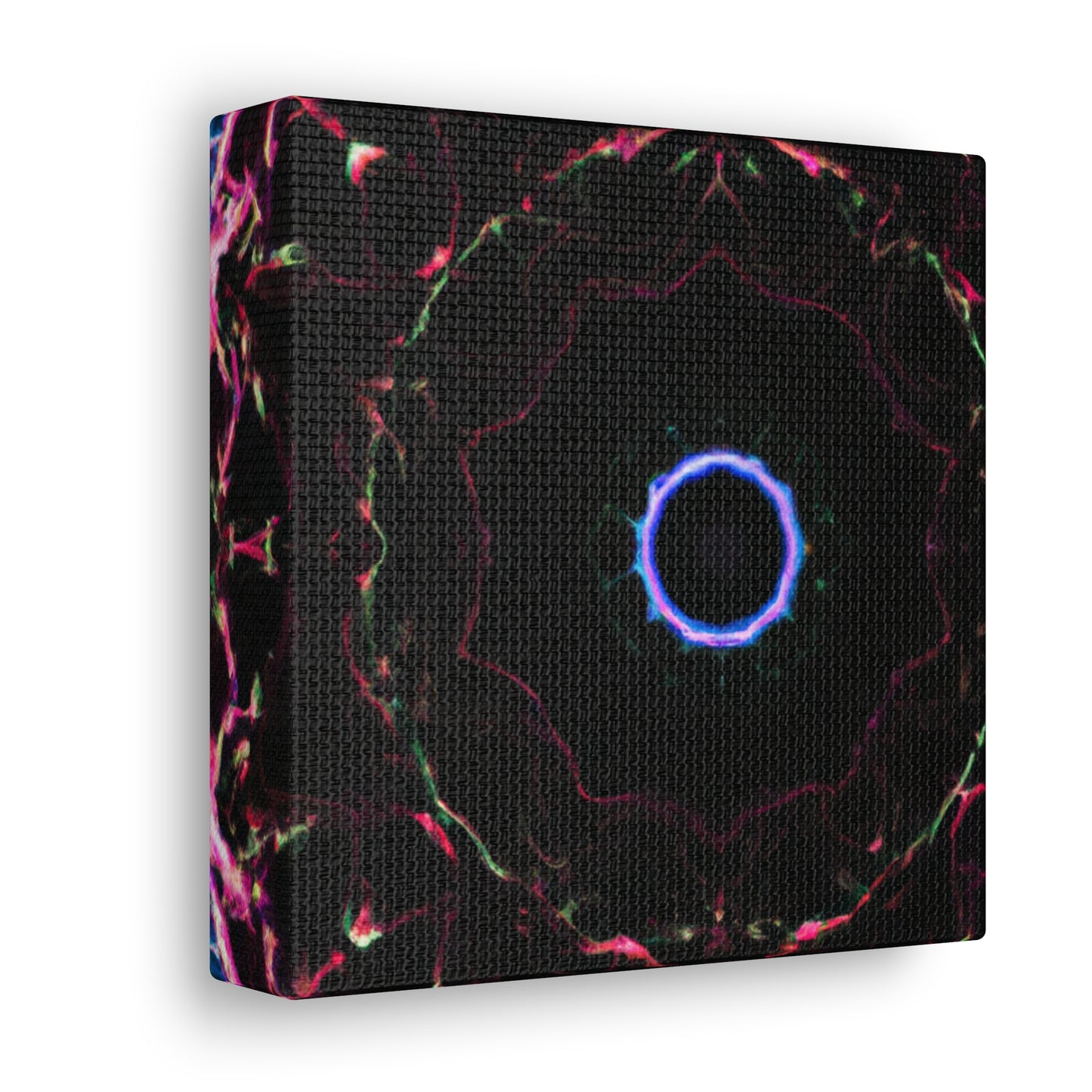 Vortex of Vibrancy Trippy Infinity Patterns Art Canvas