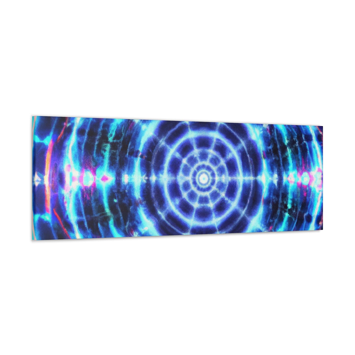 Neon Infinity Visions. Trippy Infinity Patterns Art Canvas