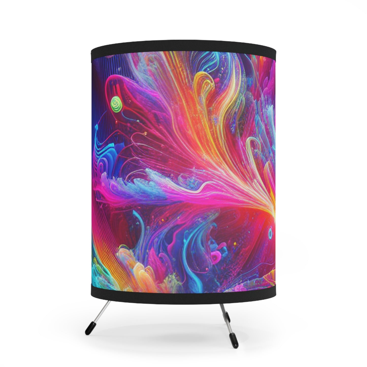 Giovanni Paolo di Tommaso - Trippy Infity Patterns Art Tripod Lamp