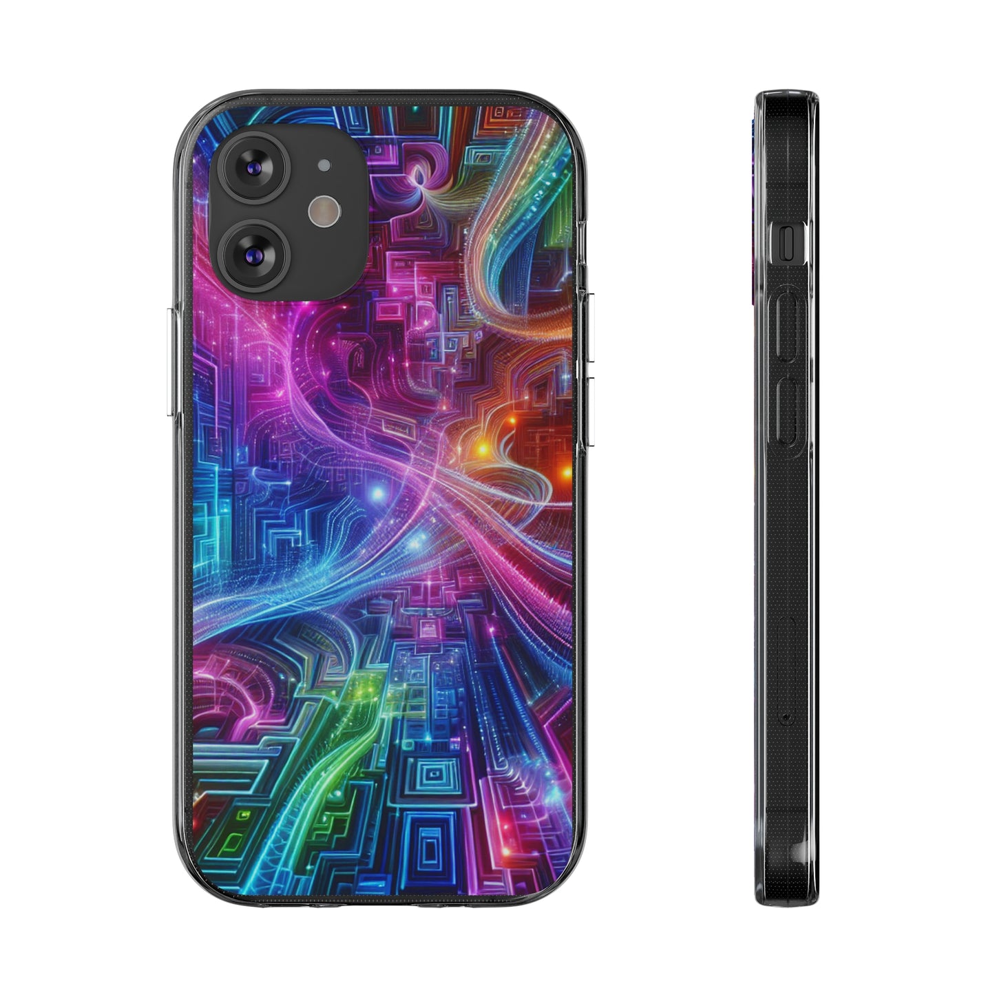 "Infinite Bright Vibes" Infinity Patterns Art Polycarbonate Phone Case