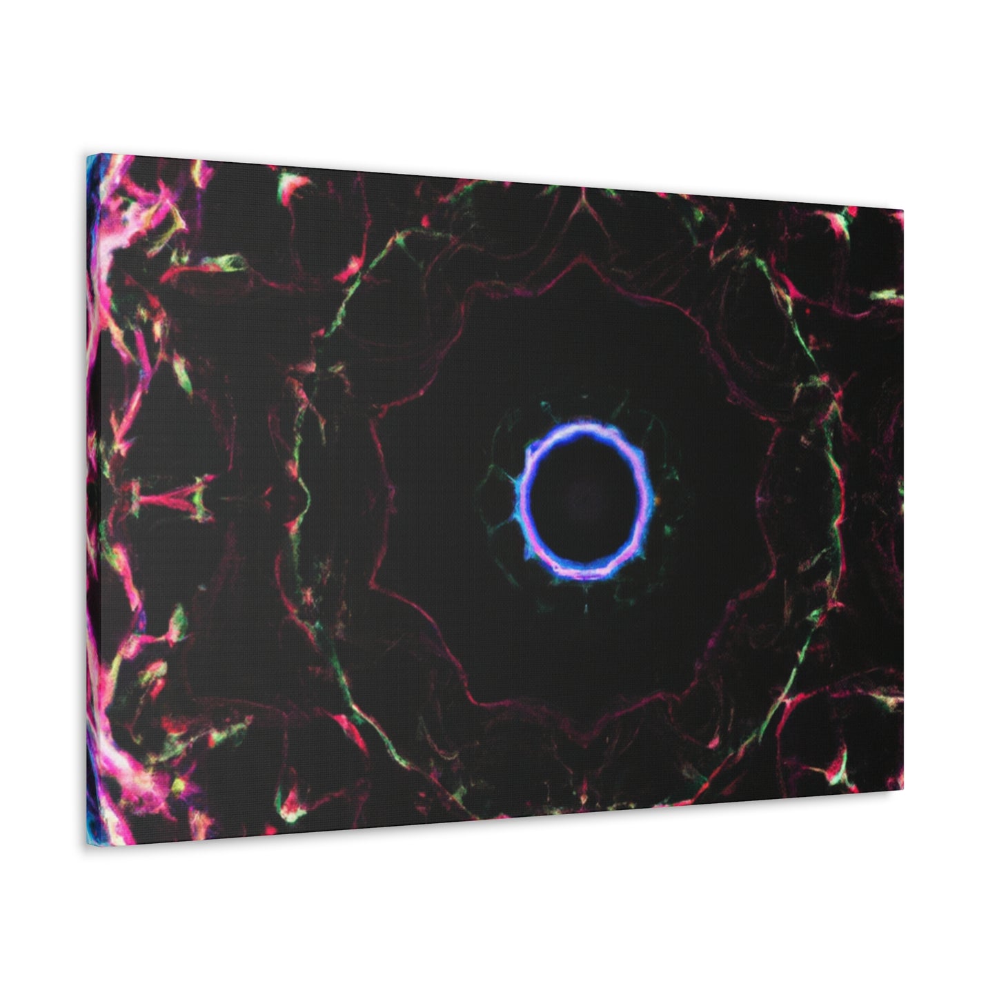 Vortex of Vibrancy Trippy Infinity Patterns Art Canvas