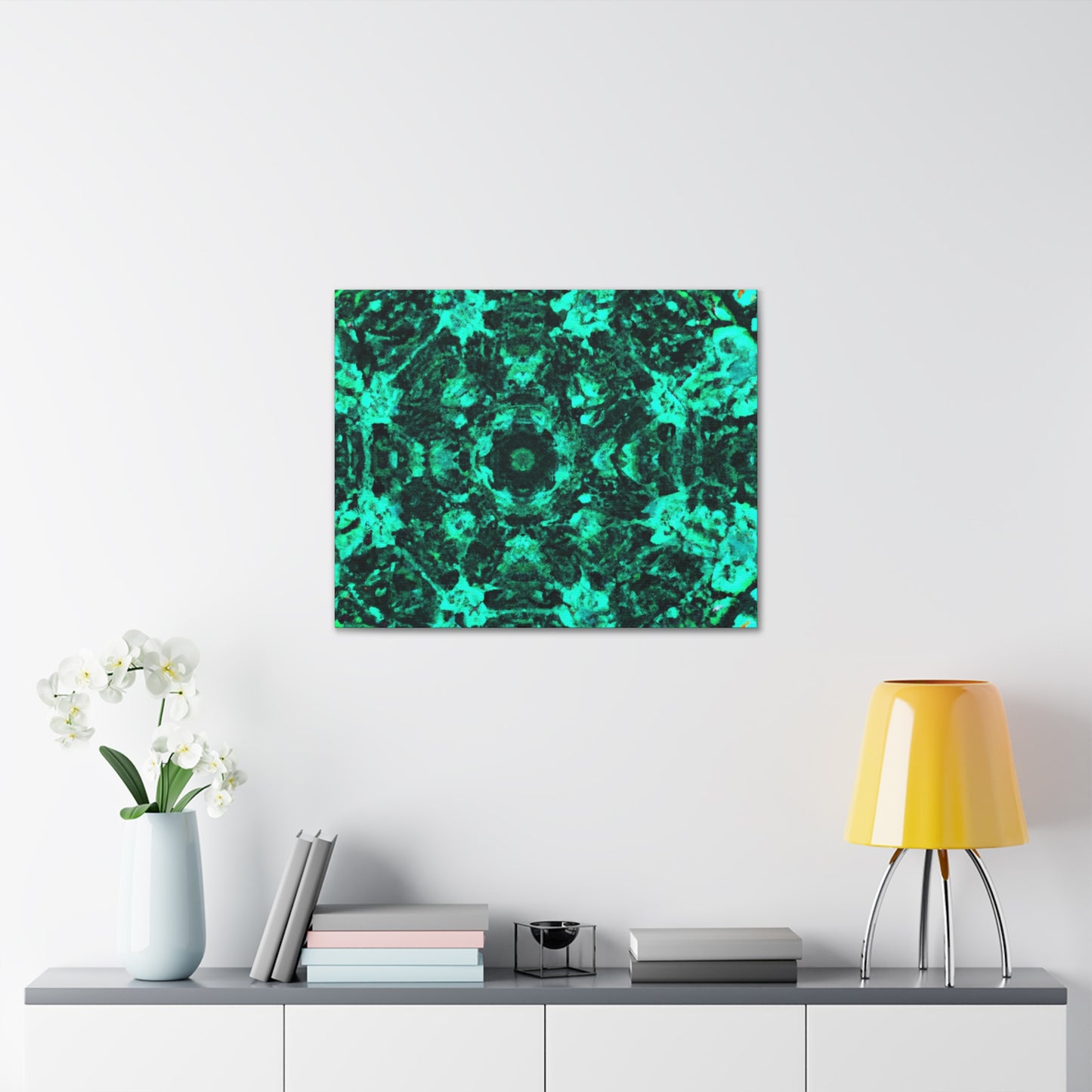 Cosmic Synesthesia Explosion. Trippy Infinity Patterns Art Canvas