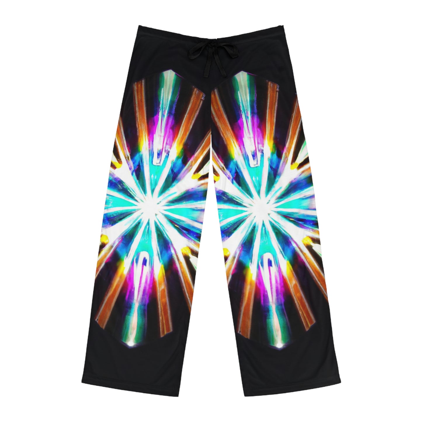 TDB Galactic Glitter Vortex. Trippy Infinity Patterns Mens Pajama Pants