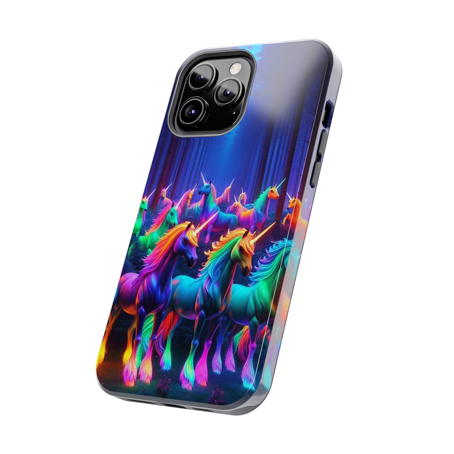 Vivid Unicorn Pack NEON Unicorns Tough Phone Case Iphone 7 8 9 10 11 12 13 14 Pro Max Mini Plus XR XS SE