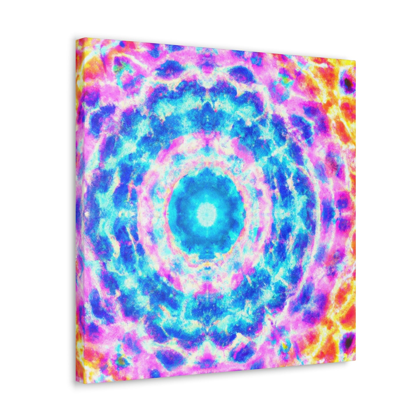 Vivid Cosmic Lightsphere Trippy Infinity Patterns Art Canvas