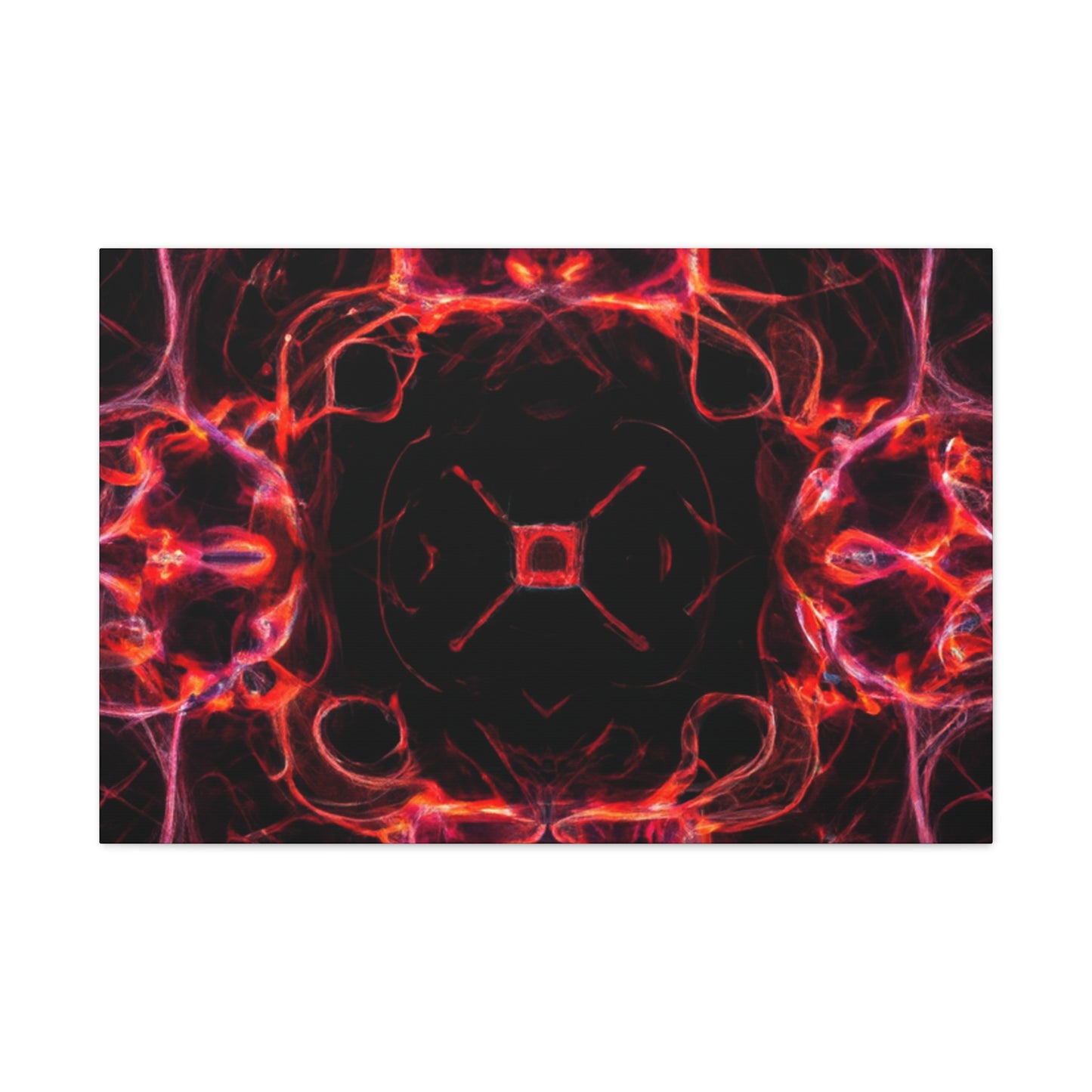 "Unlimited Neon Dreams" Trippy Infinity Patterns Art Canvas