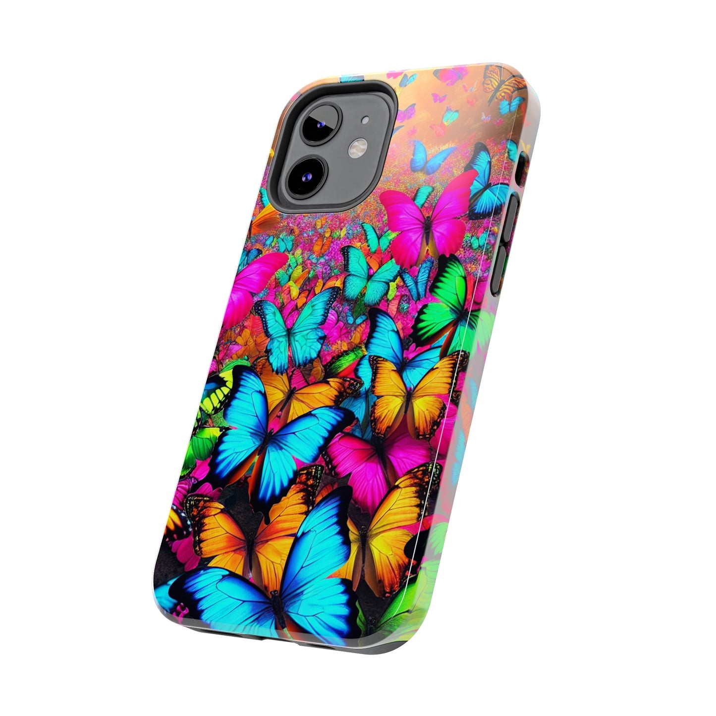 "Neonardie's Dreamscape" NEON Butterflies Tough Phone Case