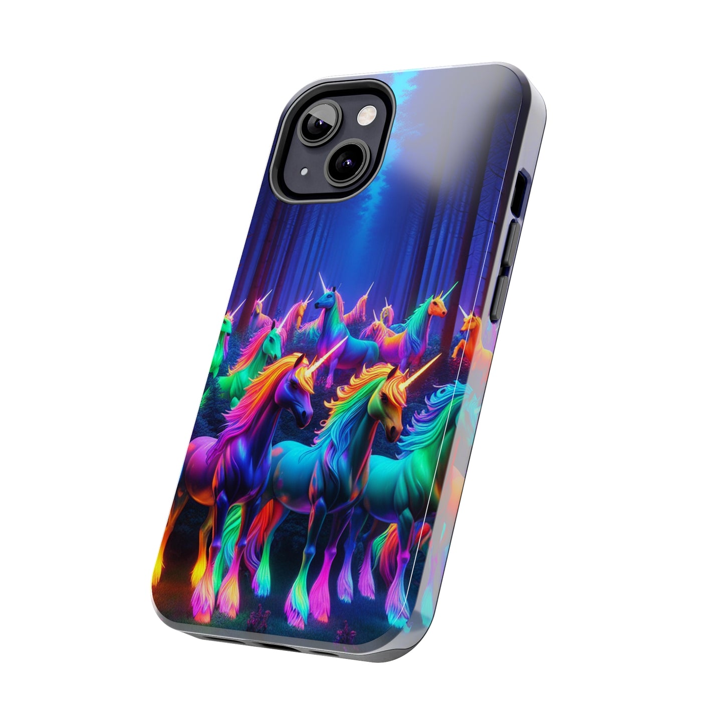 Vivid Unicorn Pack NEON Unicorns Tough Phone Case Iphone 7 8 9 10 11 12 13 14 Pro Max Mini Plus XR XS SE