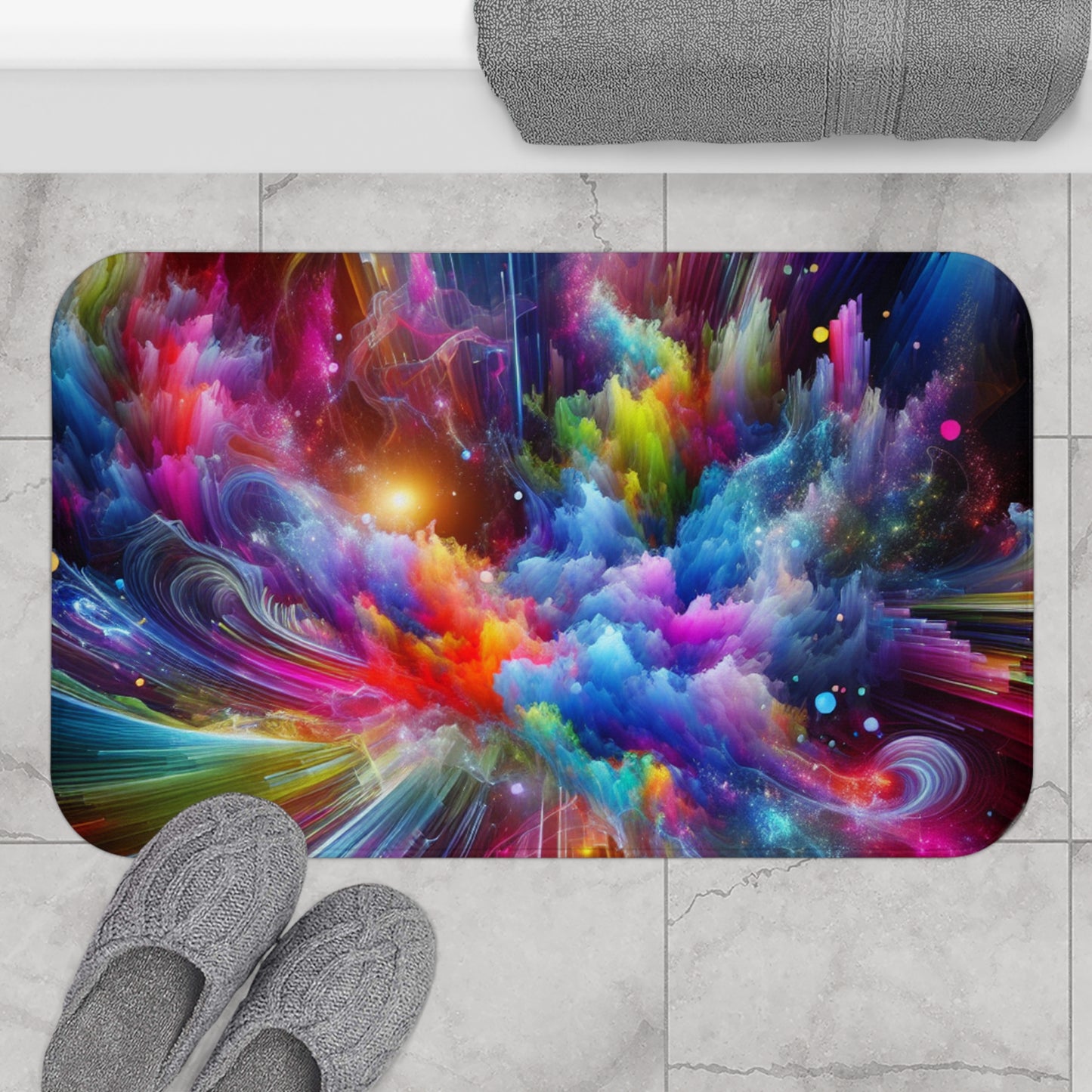 Alessandro Velasco - Trippy Infity Patterns Art Bath Mat
