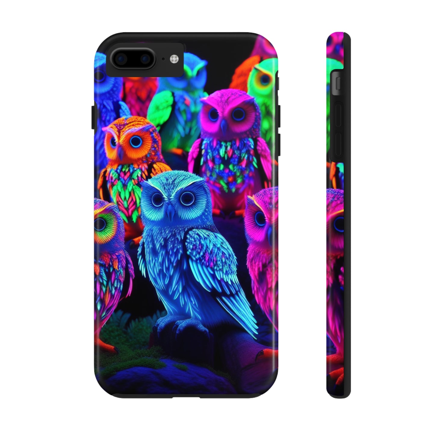 Neon Nocturne. NEON Owls Tough Phone Case