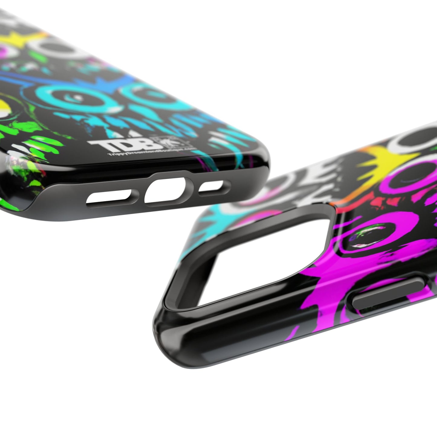 TDB iPhone Magnetic Tough Case - Psychedelic Rave Owl Design