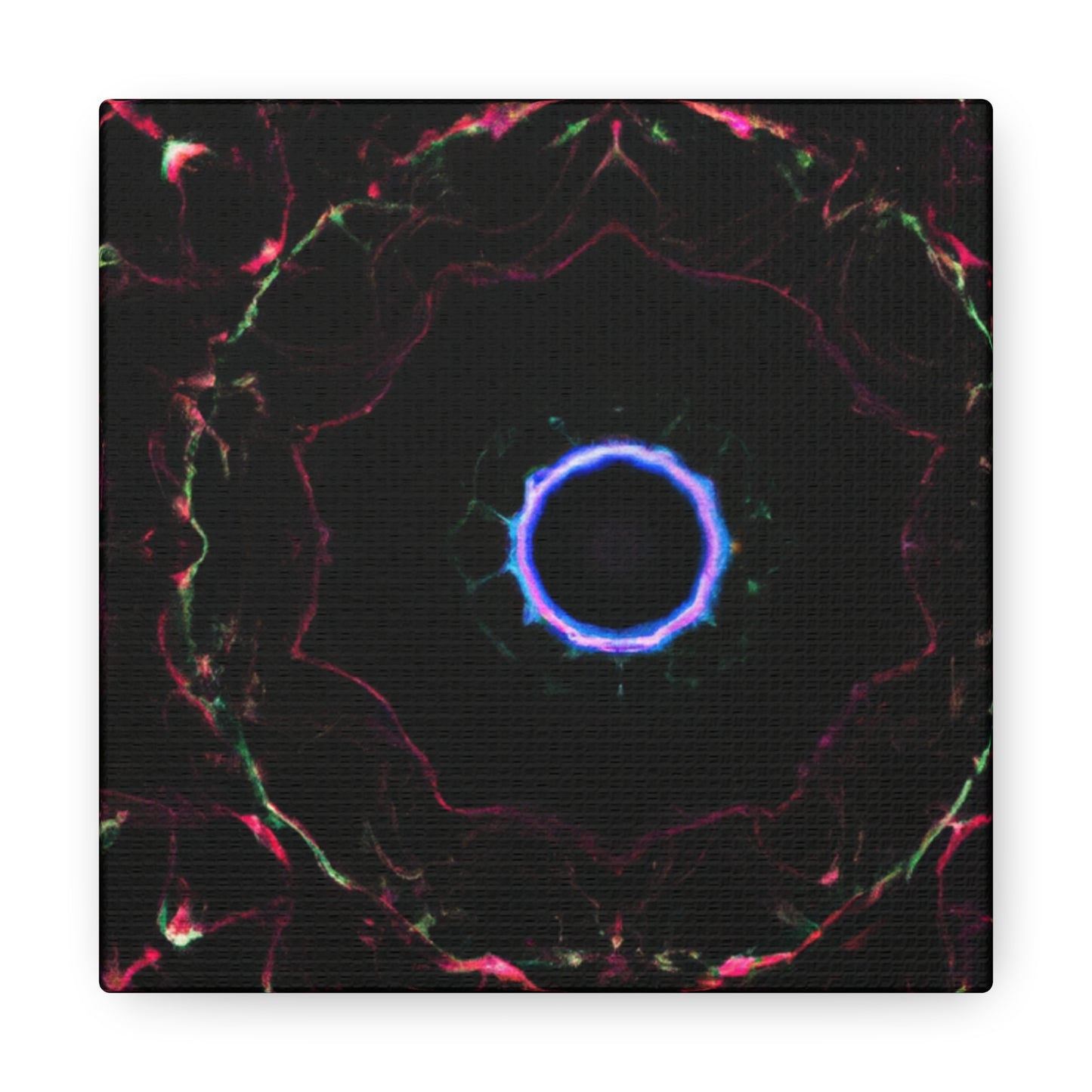 Vortex of Vibrancy Trippy Infinity Patterns Art Canvas