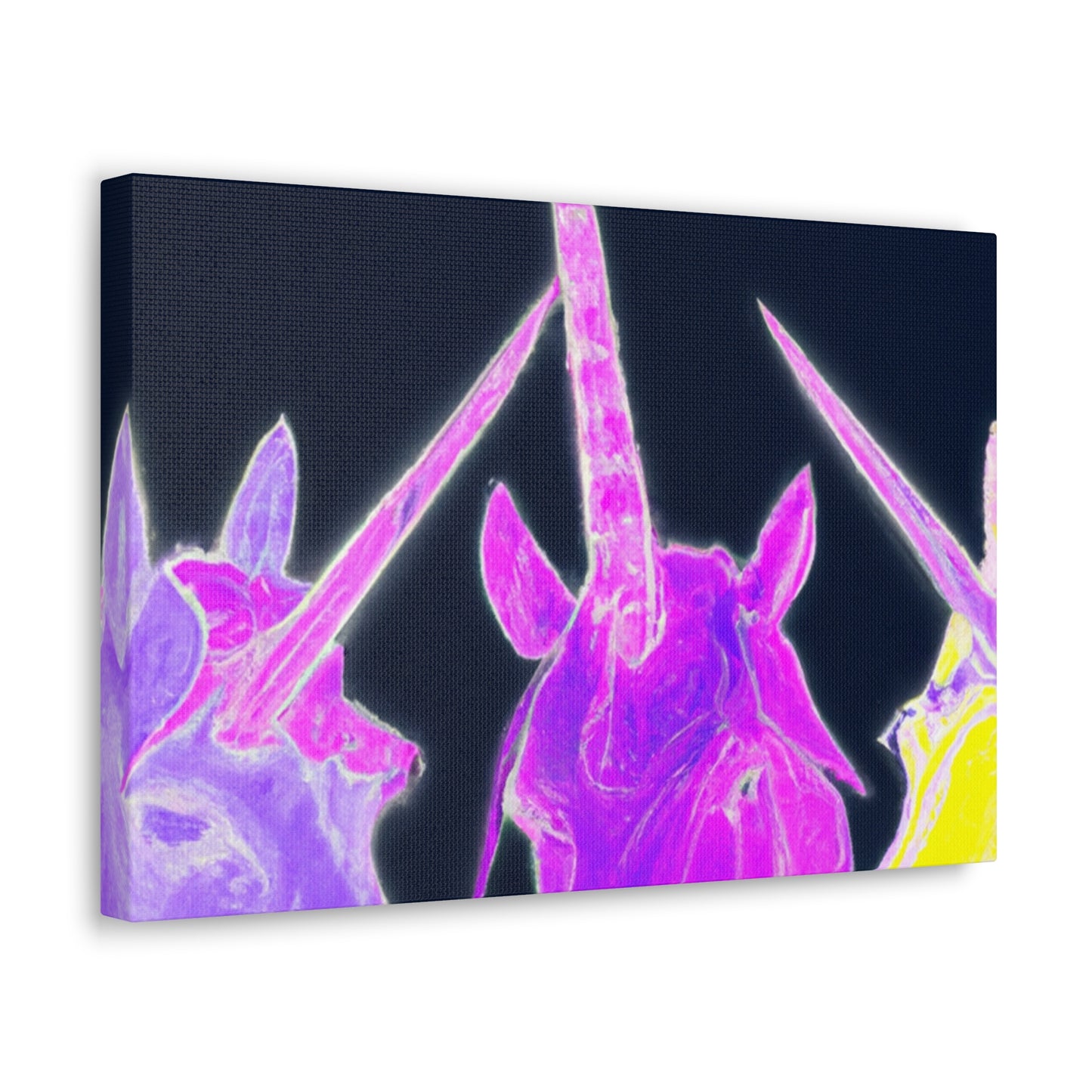 Neon Unicorn Dreamscape NEON Unicorns Art Canvas