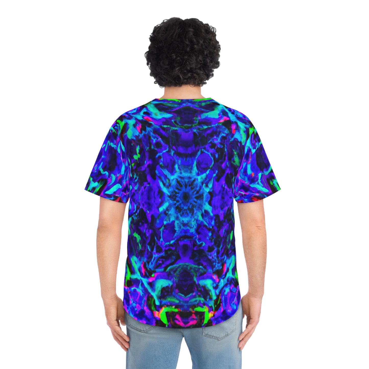 VibeTripOasis Neon Infinity. Trippy Infinity Patterns Mens Jersey