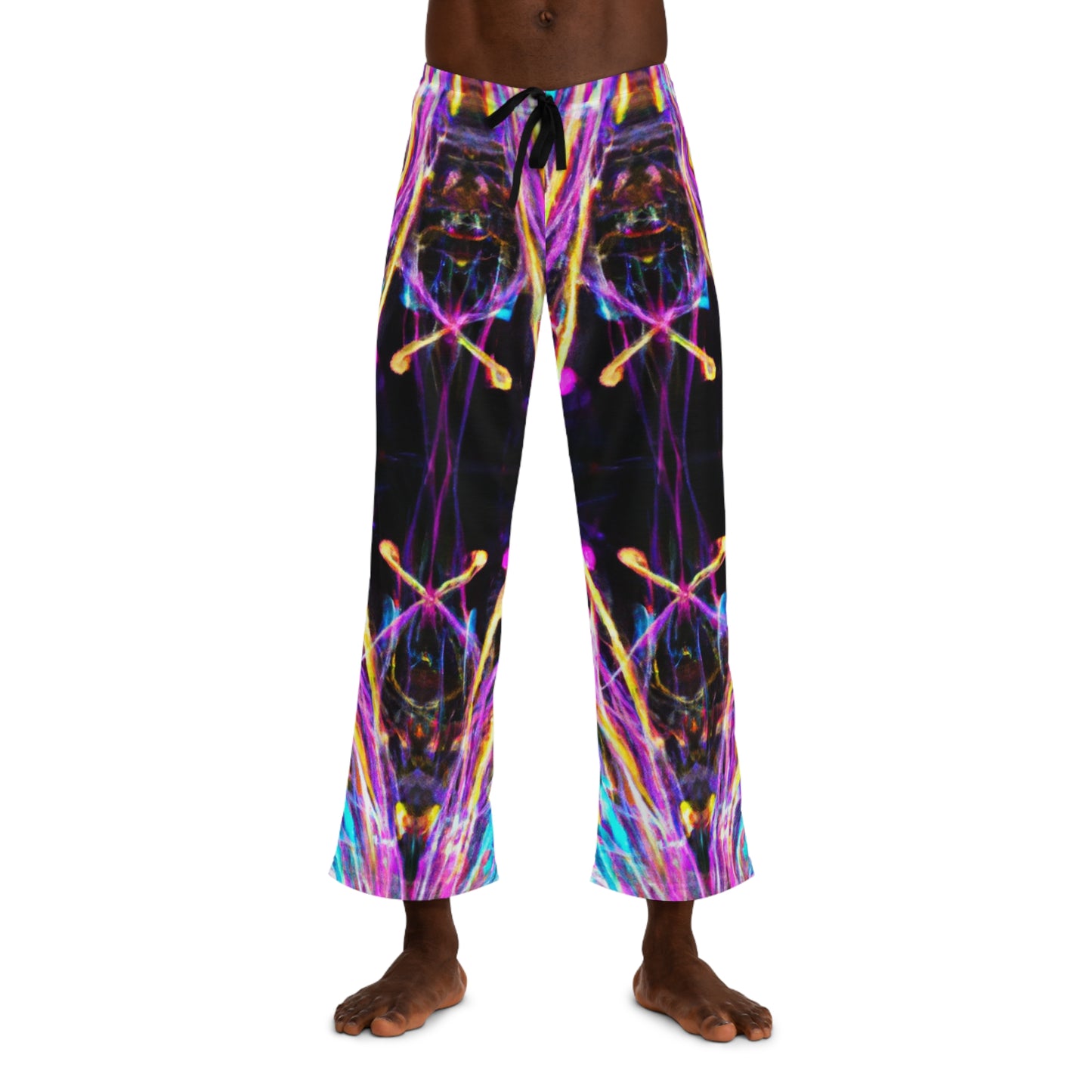 TDB Psychedelic Mandala Cosmos. Trippy Infinity Patterns Mens Pajama Pants