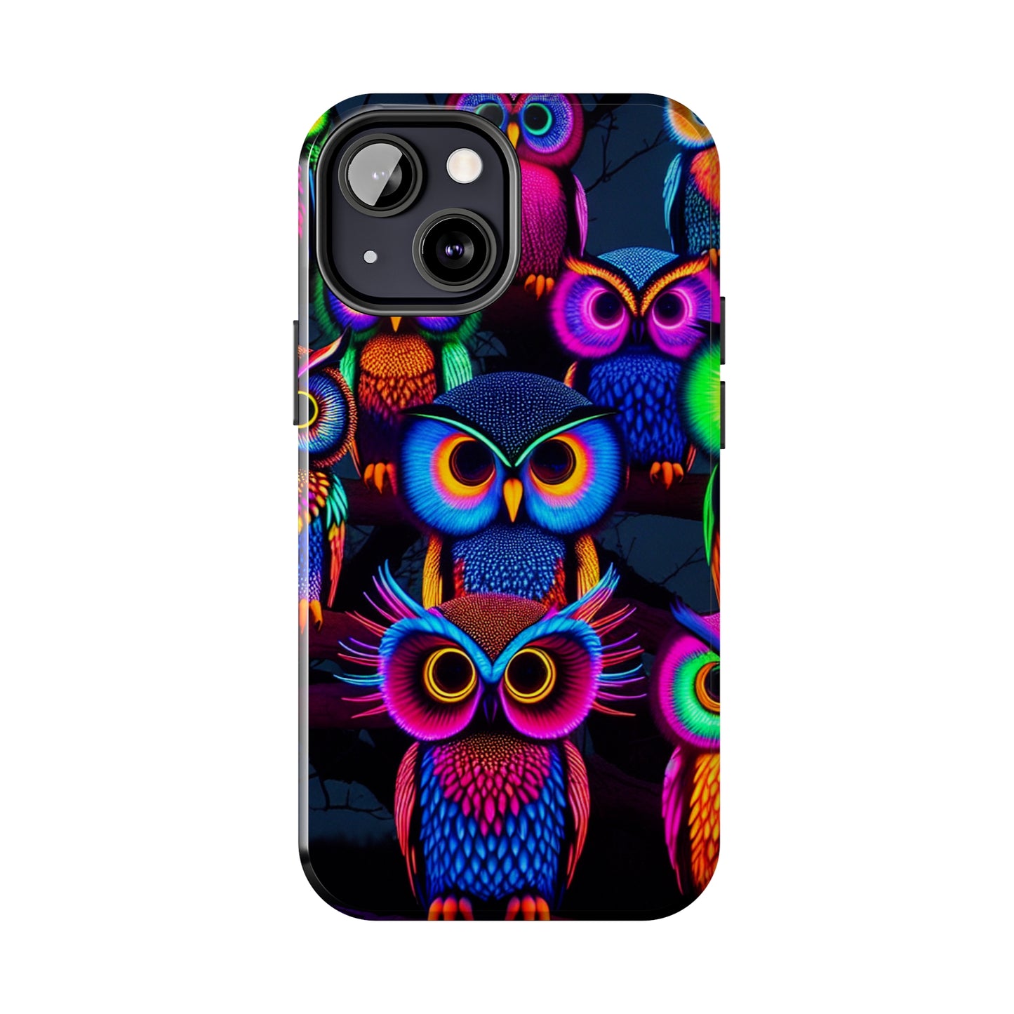 Neon Gloowls. NEON Owls Tough Phone Case