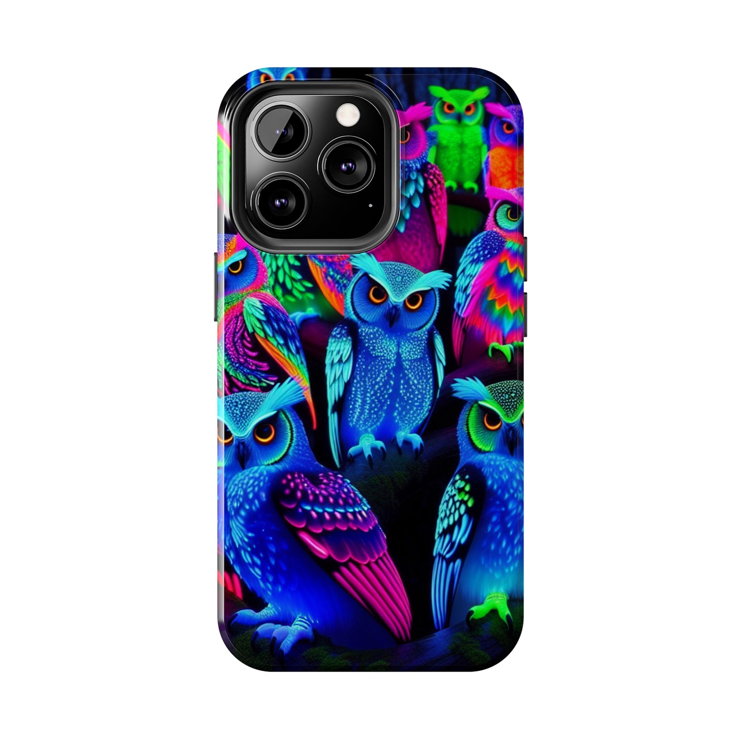 Neon Luminance Owls NEON Owls Tough Phone Case