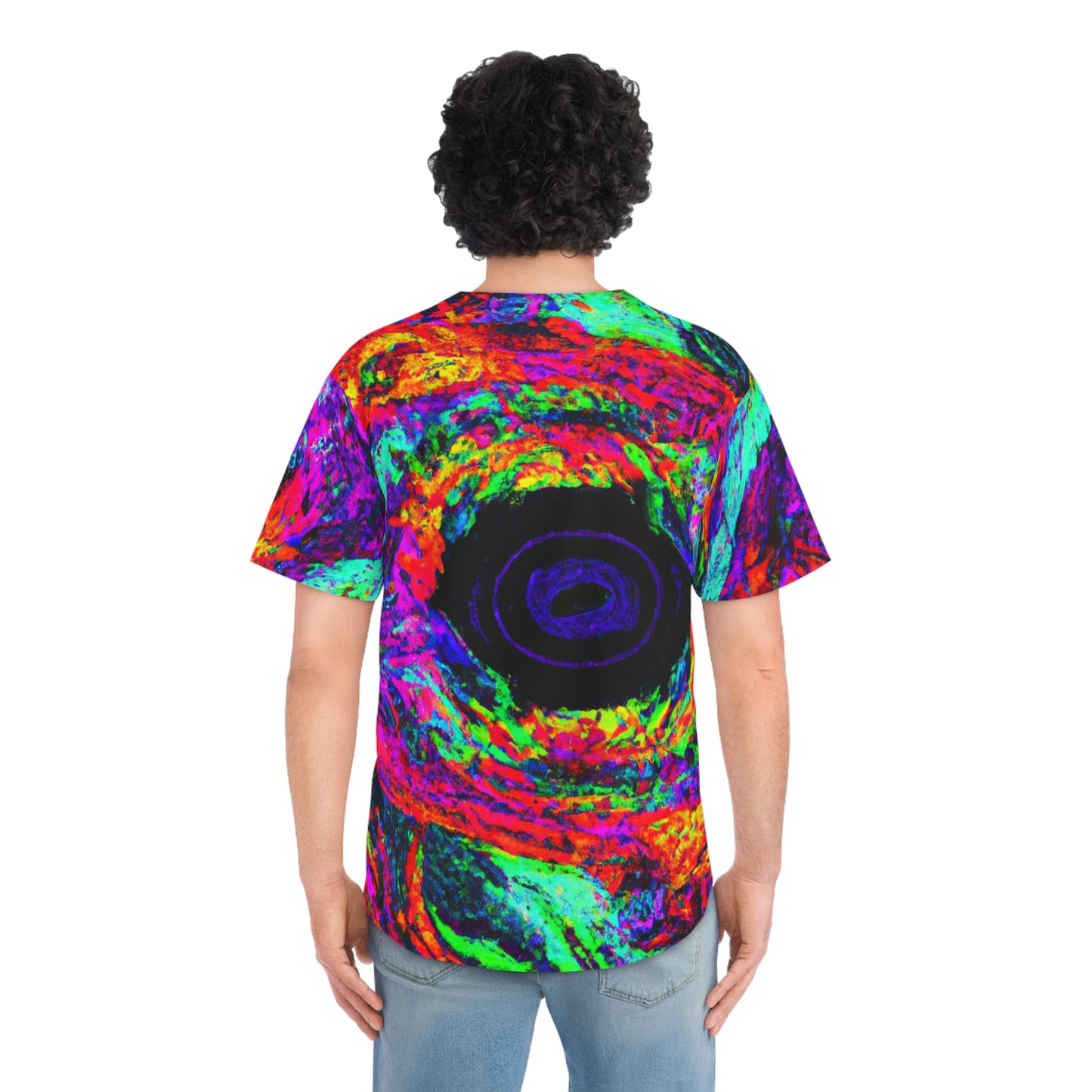 Vibrant Neonscapes of Infinity. Trippy Infinity Patterns Mens Jersey