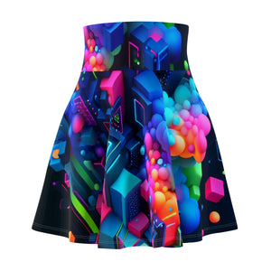 Raphaela di Venezia - Trippy Infity Patterns Woman's Skater Skirt