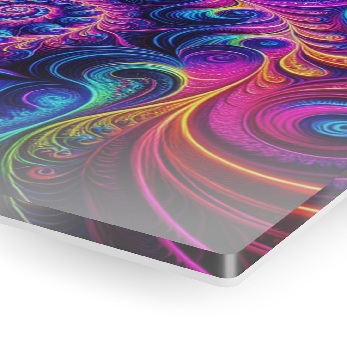 "Infinite Vibrance" Trippy infity Pattern 1/4" Glossy Acrylic Art
